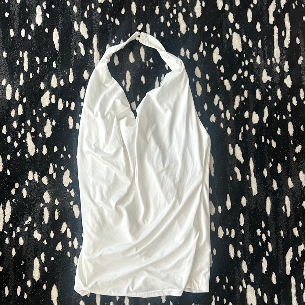 White revolve super down dress